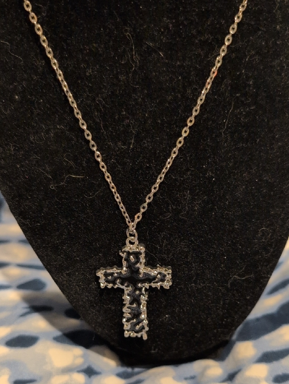 Stylish Stainless Steel Cross Pendant Necklace